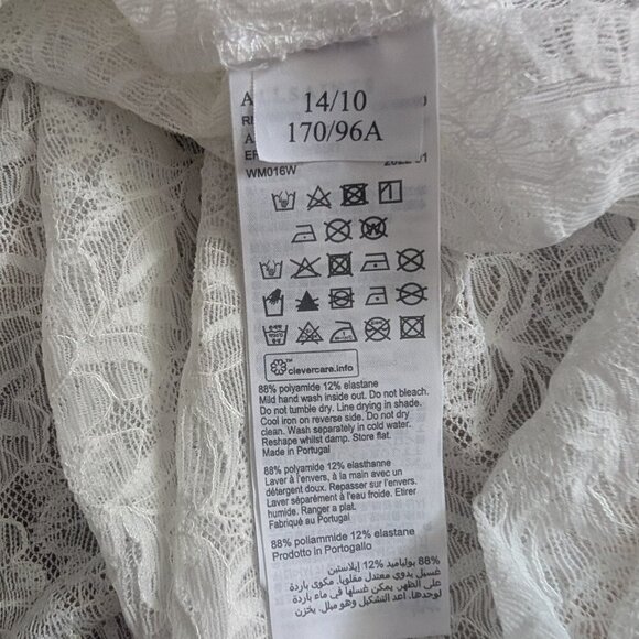 ALLSAINTS | Erity Lace Bodysuit In Chalk White - Picture 13 of 14